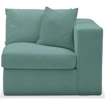 collin blue right arm facing chair   