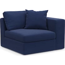 collin blue right arm facing chair   