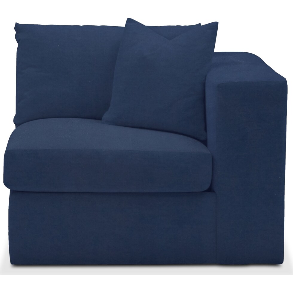collin blue right arm facing chair   