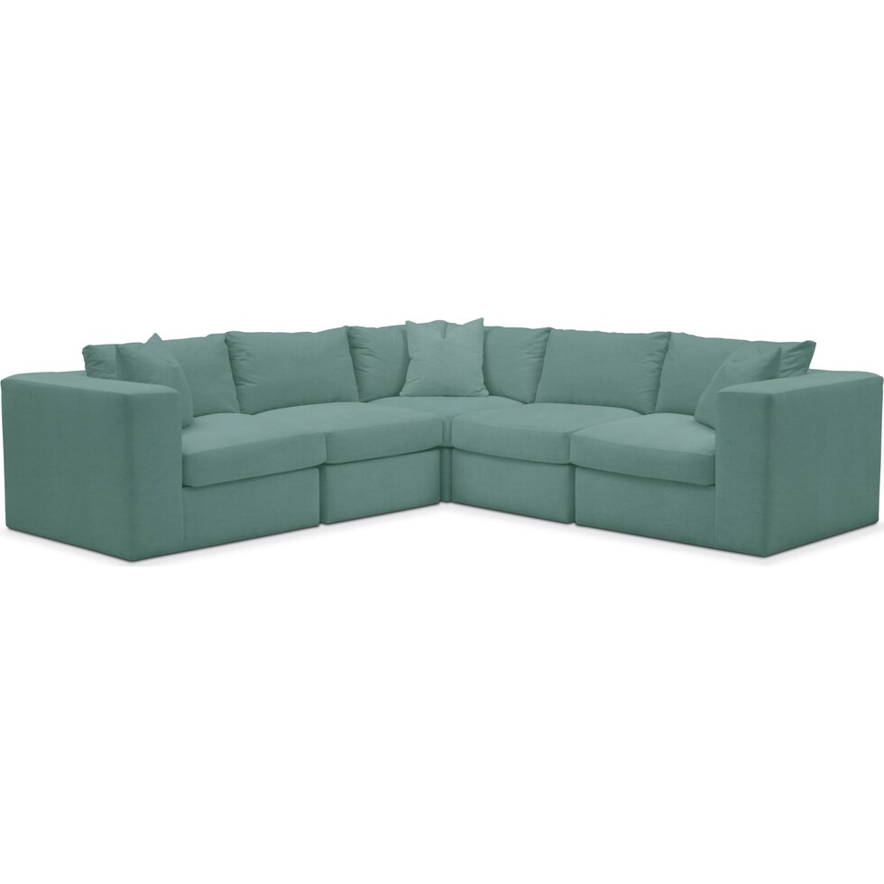 collin blue sectional   