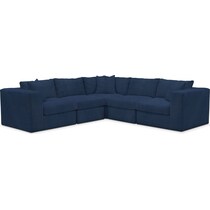 collin blue sectional   