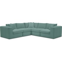 collin blue sectional   