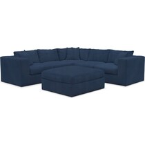 collin blue sectional   