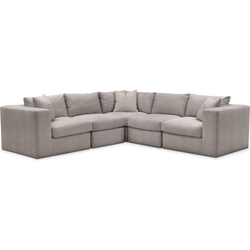 collin curious silver pine  pc sectional   