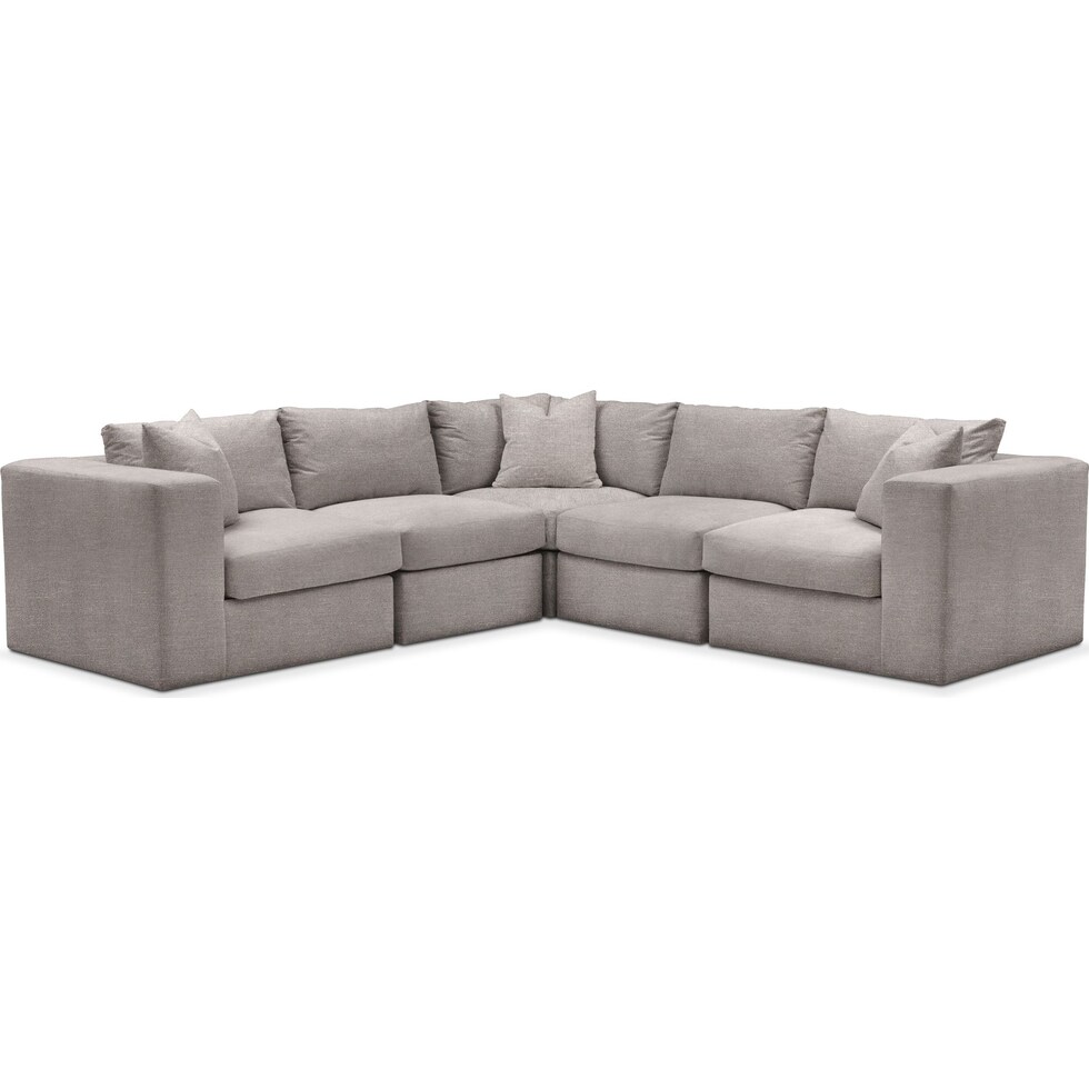 collin curious silver pine  pc sectional   