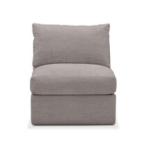 collin curious silver pine armless chair   
