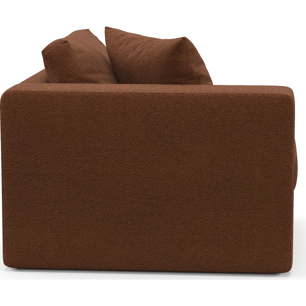 collin dark brown left arm facing chair   