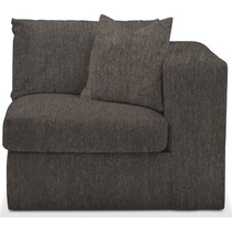 collin dark brown right arm facing chair   