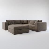 collin dark brown sectional web   