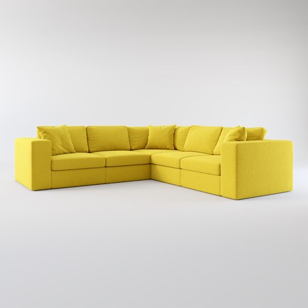 Collin Foam Comfort 5-Piece Sectional - Bloke Goldenrod