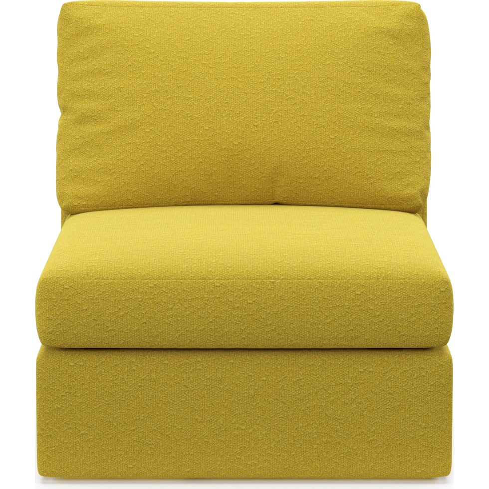 collin gold armless chair   