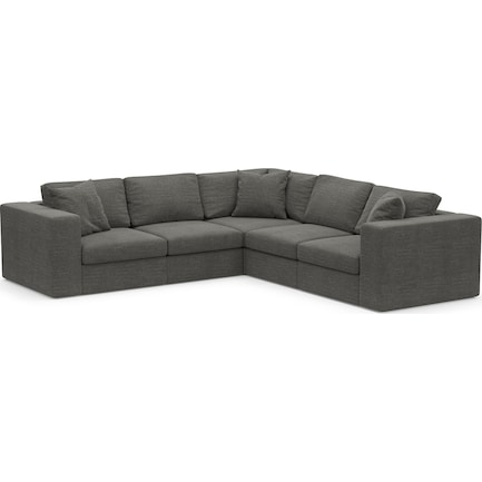 Collin Hybrid Comfort 5-Piece Sectional - Curious Charcoal