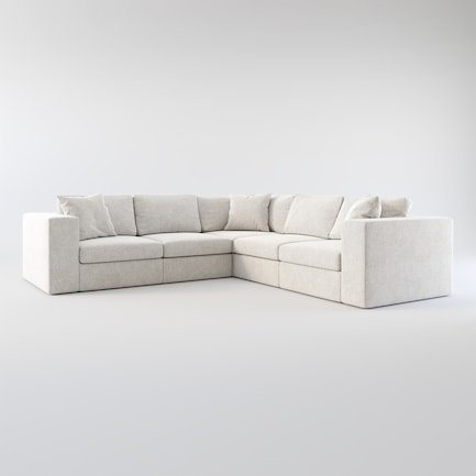 Collin 5-Piece Hybrid Comfort Sectional - Burmese Granite