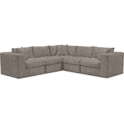 Collin 5 Piece Sectional With Ottoman American Signature Furniture Collin 5 Piece Sectional With Ottoman, Collins Armless Full Sleeper Sofa