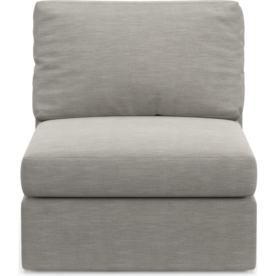 Collin Hybrid Comfort Armless Chair Victory Smoke American