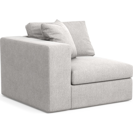 Collin Foam Comfort Left-Facing Chair - Burmese Granite