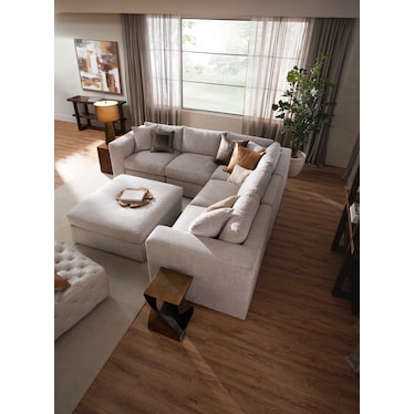 Collin 5-Piece Sectional and Ottoman