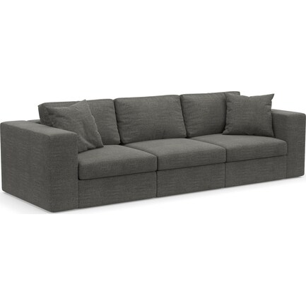 Collin 3-Piece Foam Comfort Sofa - Curious Charcoal