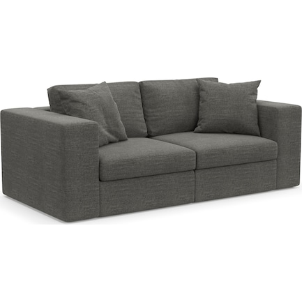 Collin 2-Piece Foam Comfort Sofa - Curious Charcoal