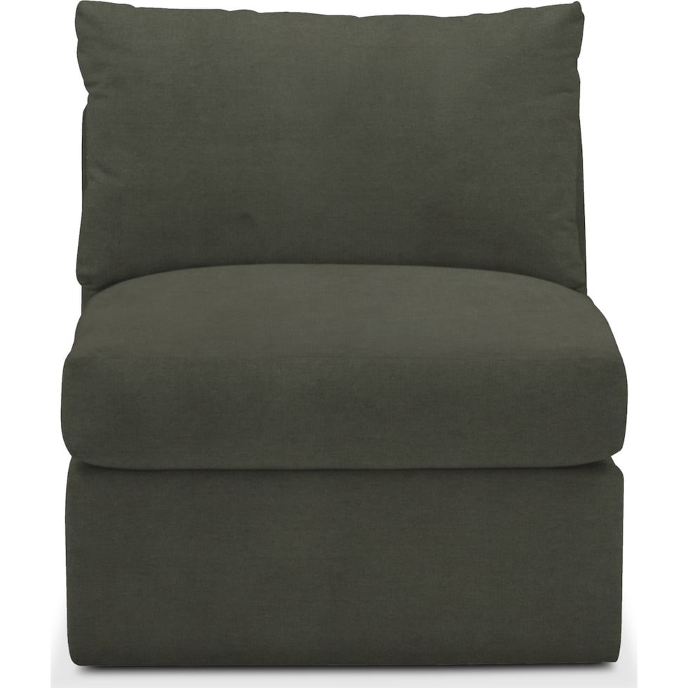 collin green armless chair   