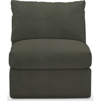 collin green armless chair   