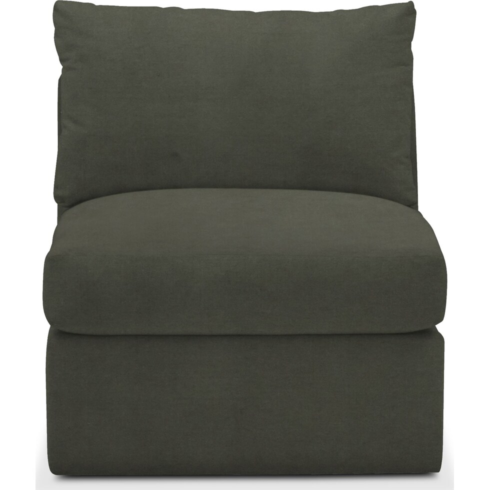 collin green armless chair   