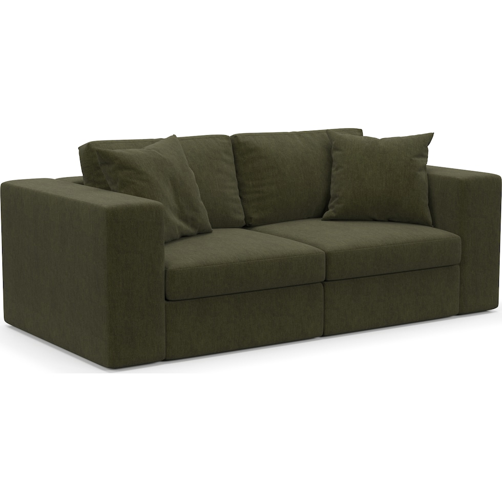 collin green sofa   