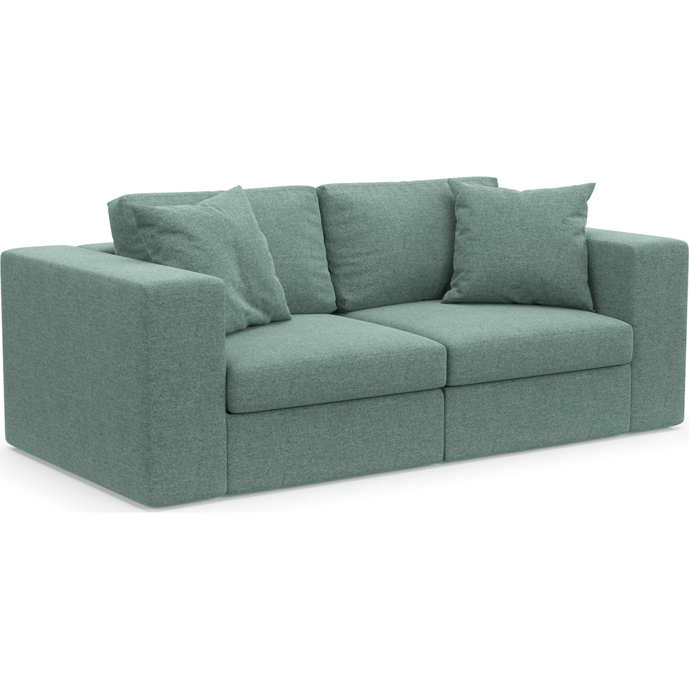 collin green sofa   