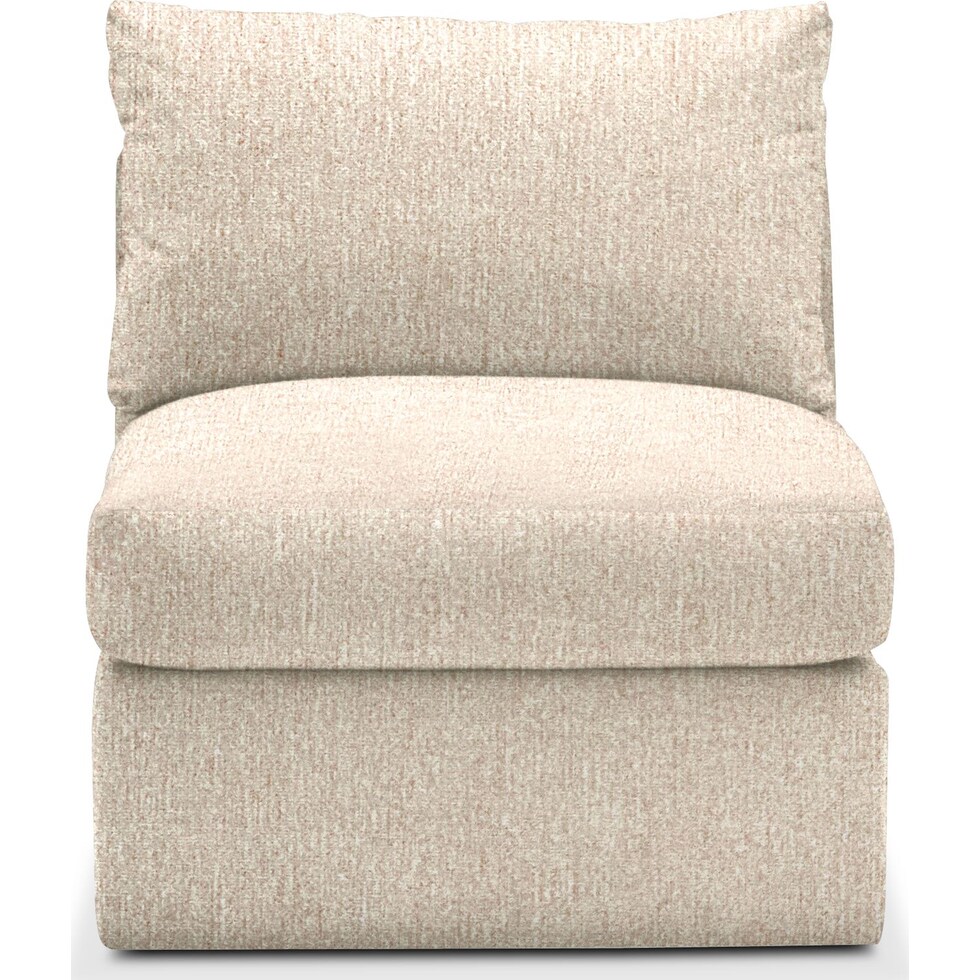 collin light brown armless chair   