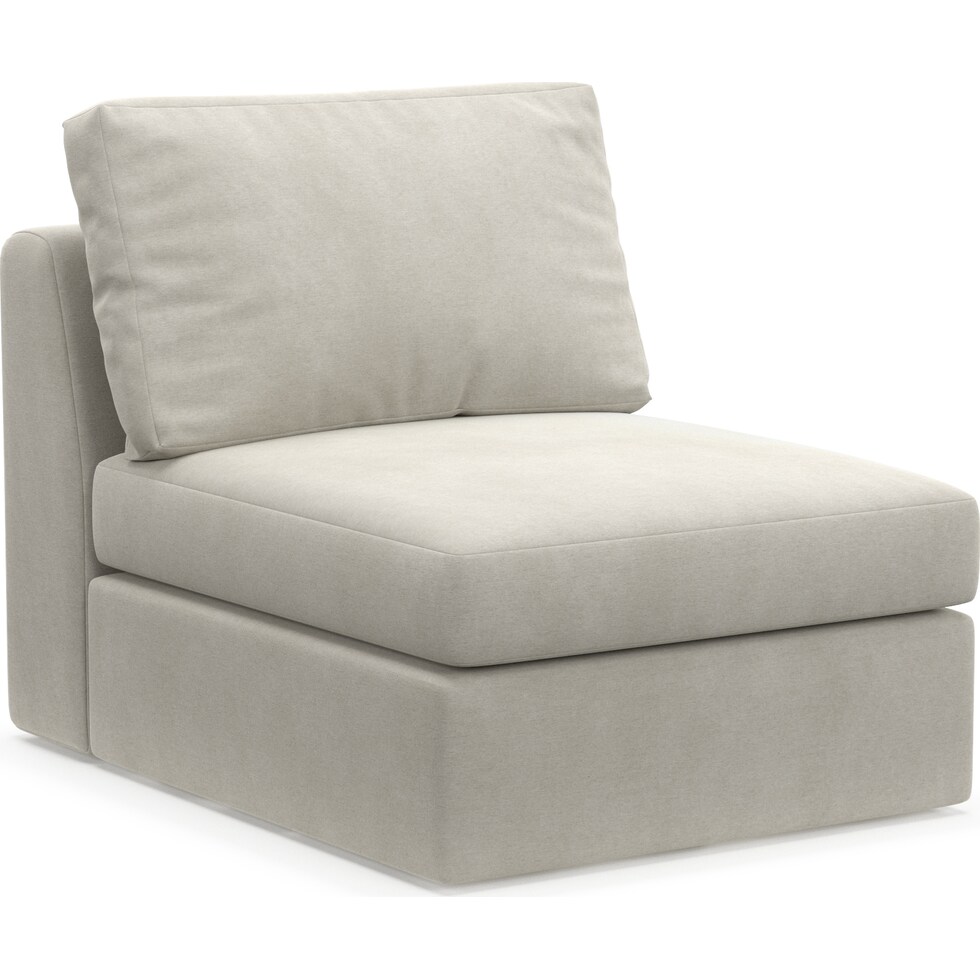 collin light brown armless chair   