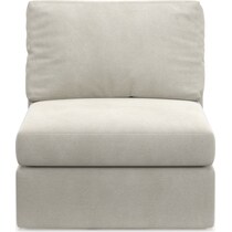 collin light brown armless chair   