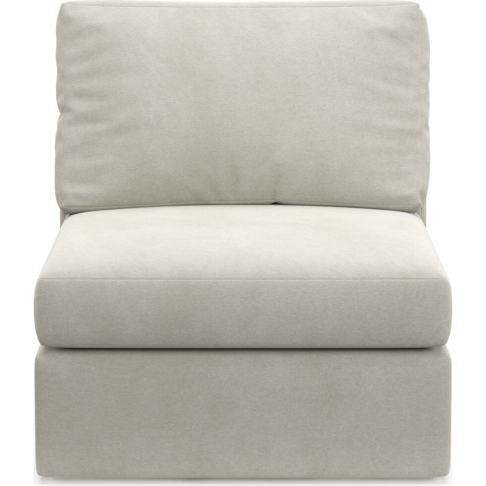 collin light brown armless chair   