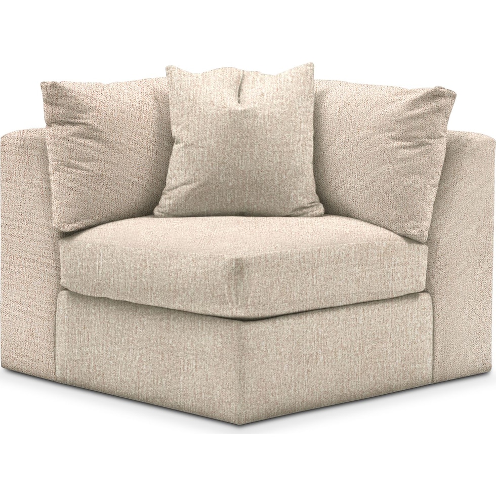 collin light brown corner chair   