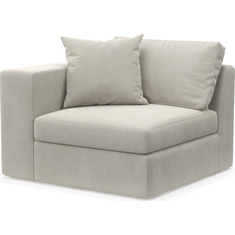 collin light brown corner chair   