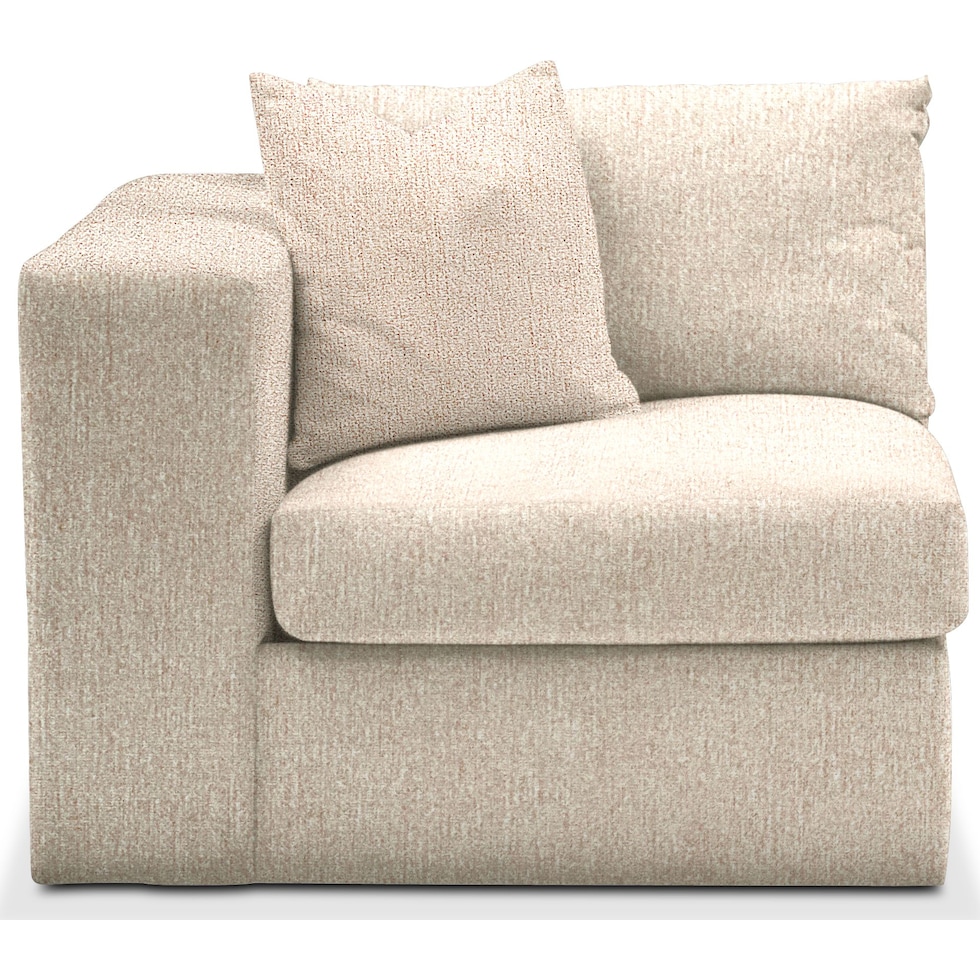 collin light brown left arm facing chair   