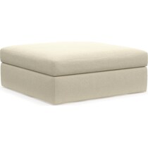 collin light brown ottoman   