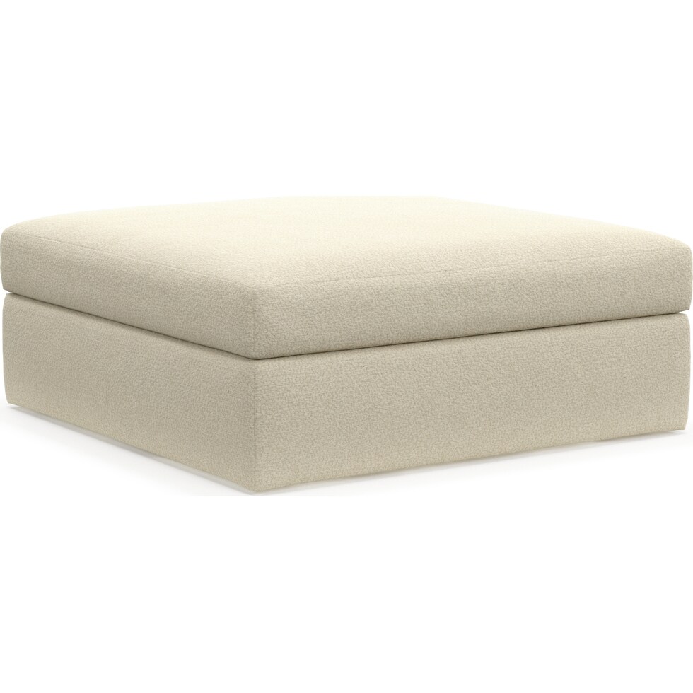 collin light brown ottoman   