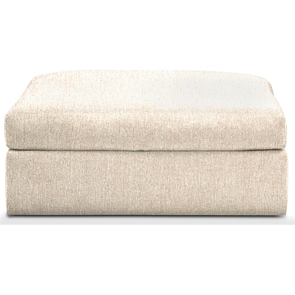 collin light brown ottoman   