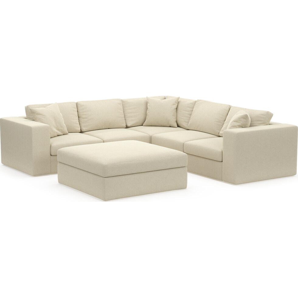 collin light brown sectional   