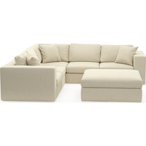 collin light brown sectional   