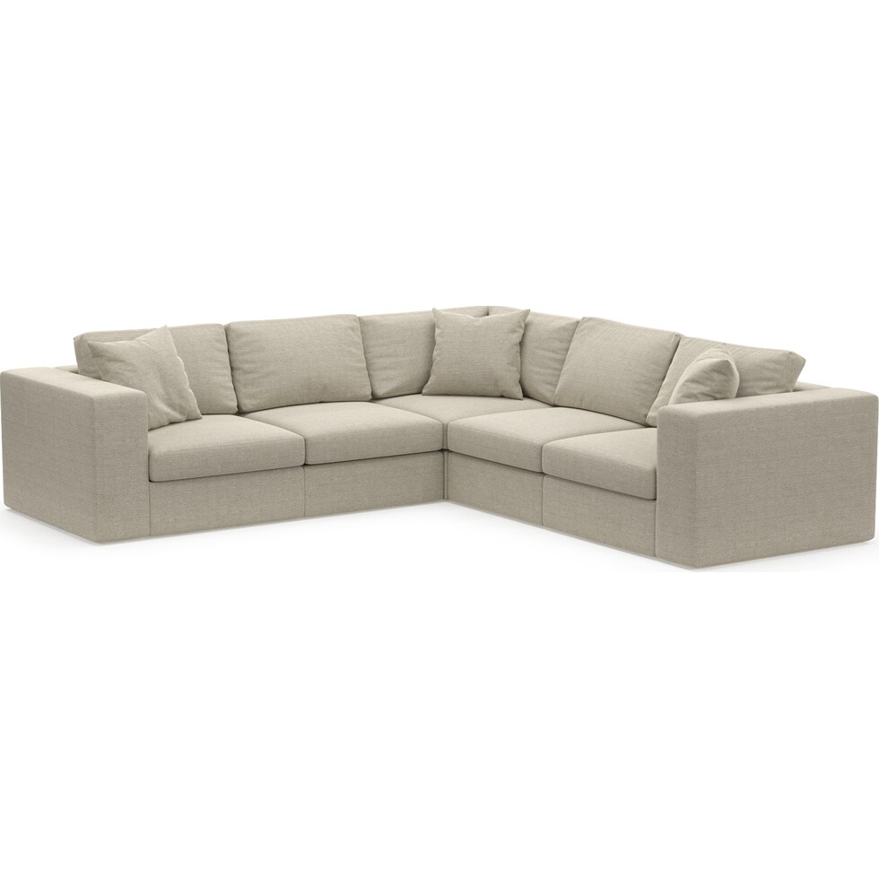 collin light brown sectional   