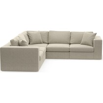 collin light brown sectional   