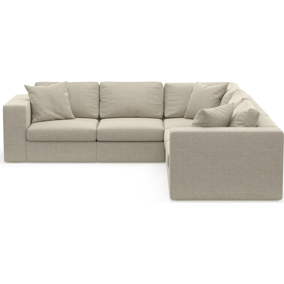 collin light brown sectional   