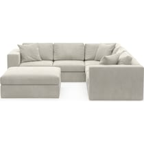 collin light brown sectional   