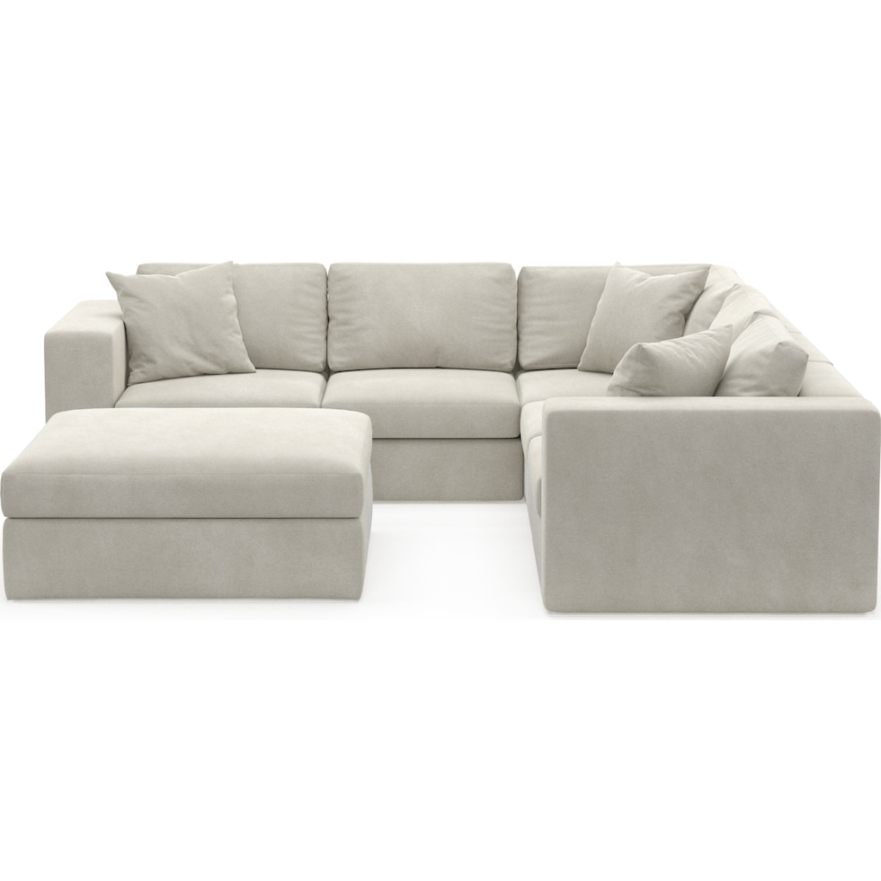 collin light brown sectional   