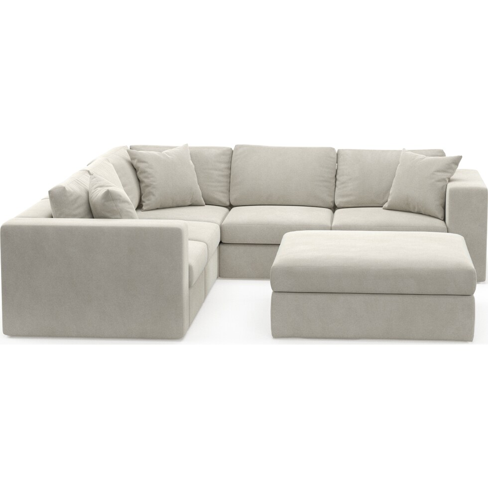 collin light brown sectional   