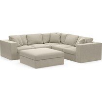 collin light brown sectional   