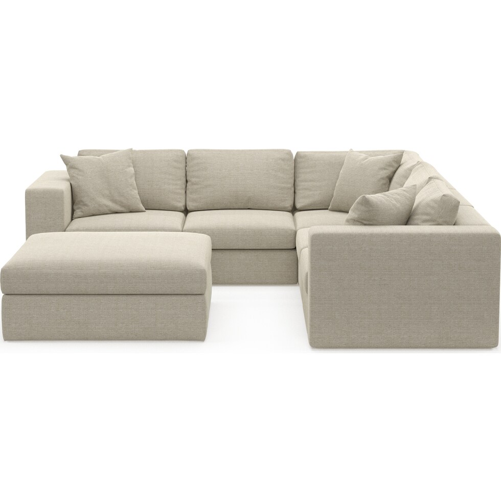 collin light brown sectional   