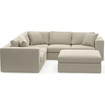 collin light brown sectional   