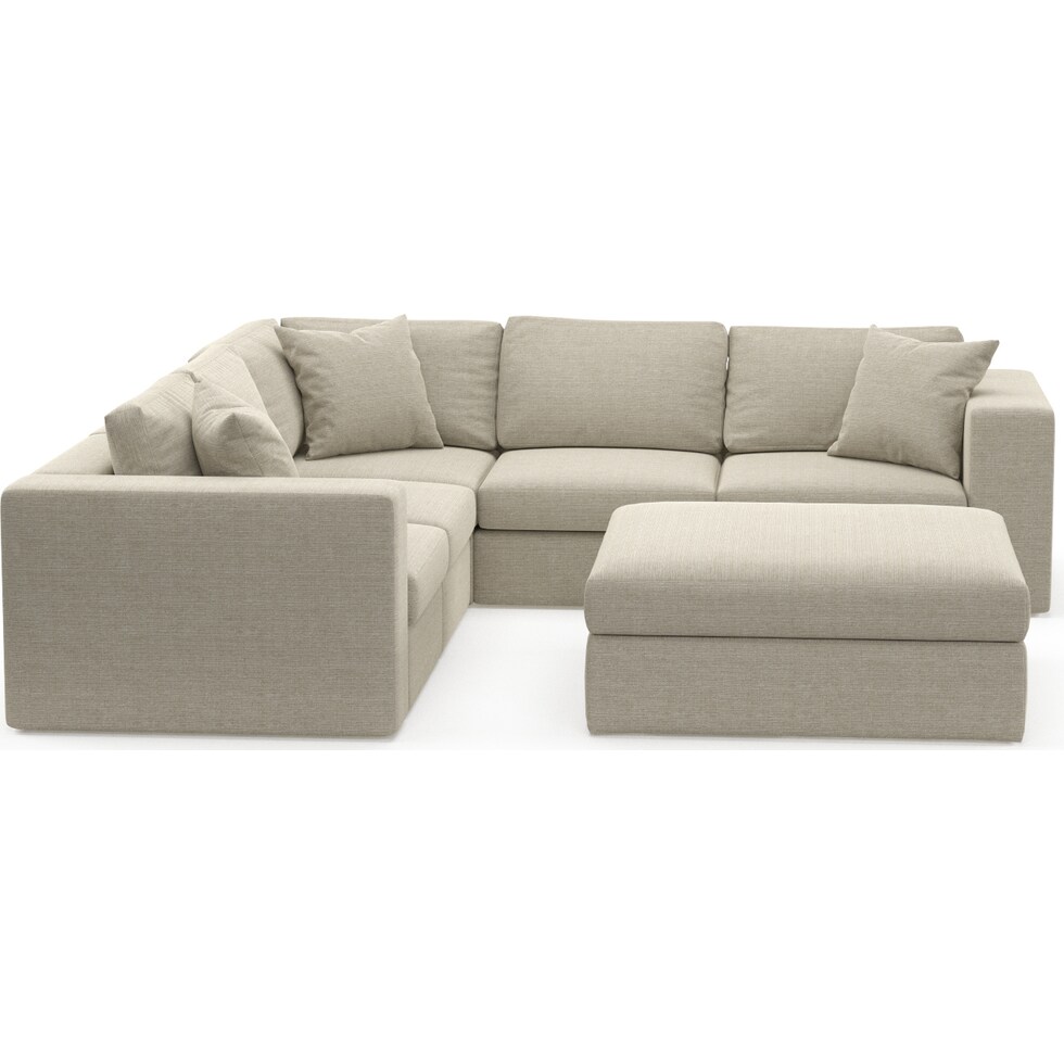 collin light brown sectional   